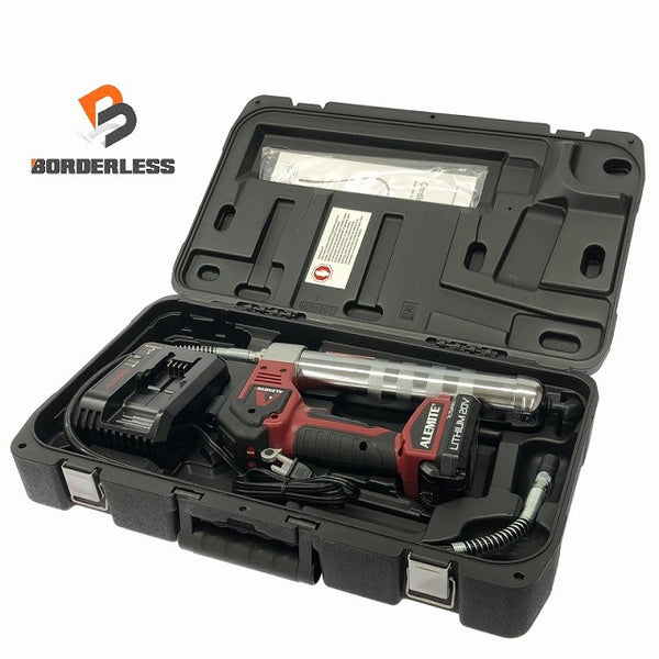 ☆未使用品☆ALEMITE アレマイト 20V充電式グリスガン 596-A1 バッテリー1個 充電器 ケース付 グリースガン Grease Gun - 1