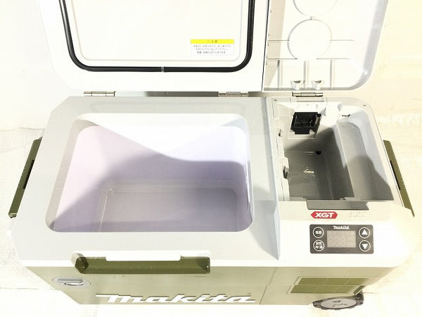 ☆比較的綺麗☆makita マキタ 40Vmax 充電式保冷温庫 CW001G オリーブ 本体＋シガーソケット＋ACアダプタ付 コードレス 冷蔵庫 - 7