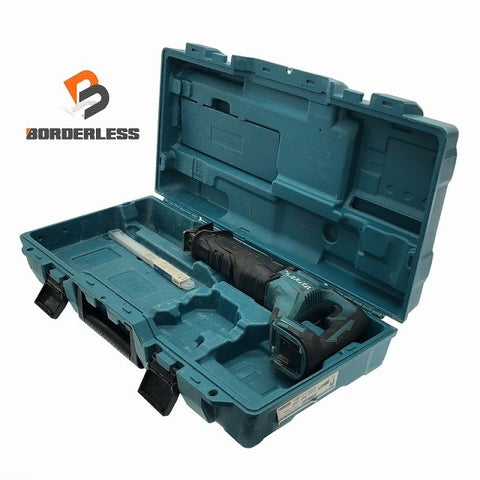 ☆中古品☆ makita マキタ 18V 充電式レシプロソー JR187DZK 青/ブルー 本体+替刃+ケース116732