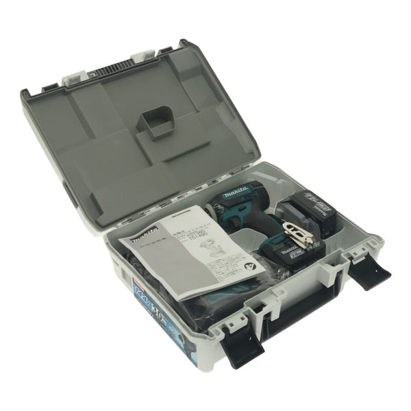 ☆未使用品☆ makita マキタ 14.4V 充電式インパクトドライバー TD138DRFX 青/ブルー バッテリー2個(3.0Ah)充電器+ケース113909 - 2