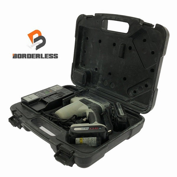 ☆中古品☆オマケ付♪ Panasonic パナソニック 14.4V 充電角穴カッター EZ4543 バッテリ1個(4.2Ah) 充電器 ケース付 ※コメント必読109713 - 1