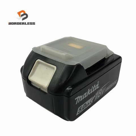 ☆中古品 充電回数9回☆☆makita マキタ 18V 5.0Ah 純正 リチウムイオンバッテリー BL1850B 残量表示付 リチウムイオン電池 蓄電池130956