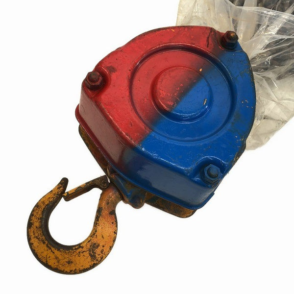 ☆中古品2個セット☆KITO キトー チェーンブロック M3形 CB010 荷重1.0ton/1ton 揚程2.5m 手動式 チェンブロック 吊り具 荷揚げ機135681 - 6