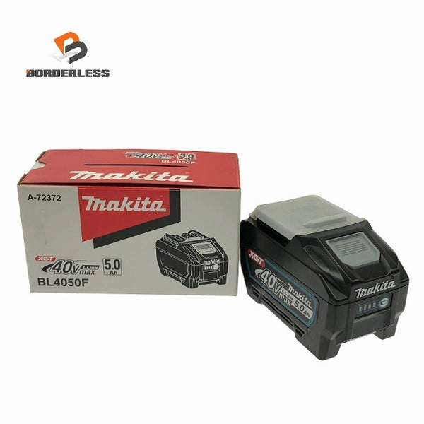 ☆極美品☆ makita マキタ 40Vmax 5.0Ah 純正リチウムイオンバッテリー BL4050F LITHIUM-ION 雪/飛行機マーク134393 - 1