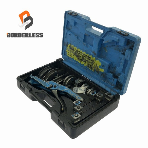 ☆中古品☆ESCO エスコ 1/4-7/8 ラチェットベンダー MOD-P22A 予備スプリング付 チューブベンダーセット ラチェット式 なまし銅管 - 1