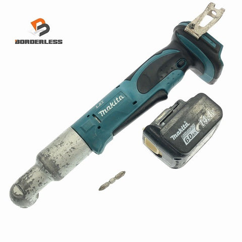 ☆中古品☆ makita マキタ 14.4V 充電式アングルインパクトドライバ TL060D 青/ブルー  本体+バッテリー1個(6.0Ah)124298