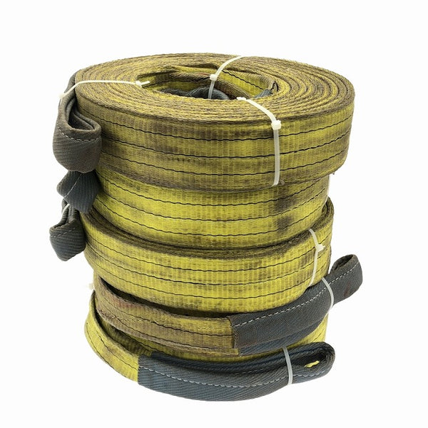 ☆中古品5本セット☆bestanswer ベストアンサー スリングベルト 荷重3000kg 幅75mm 長さ8m 黄色 ベルトスリング 荷締め111859 - 5