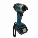 ☆未使用品☆makita マキタ 18V 充電式インパクトドライバー TD146DWHX 青 バッテリ2個(18V1.5Ah) 充電器 ケース付 コードレス119046 - 5