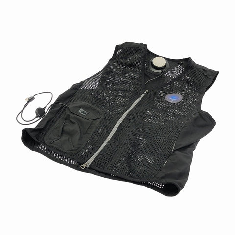 ☆極美品☆I'Z FRONTIER アイズフロンティア ペルチェベスト #107 黒/ブラック Lサイズ ペルチェウェア 冷却ベスト 空調作業服 - 0