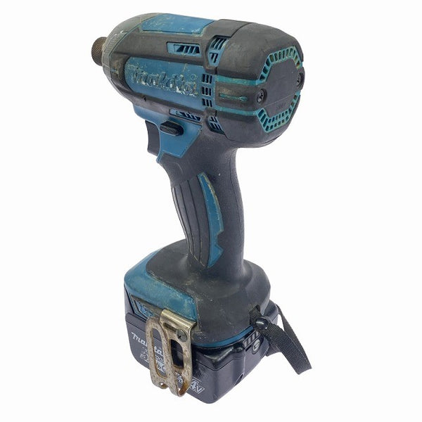☆中古品☆makita マキタ 14.4V 充電式インパクトドライバー TD138D 青/ブルー バッテリ1個(14.4V 3.0Ah) 充電器付 電動工具 - 5
