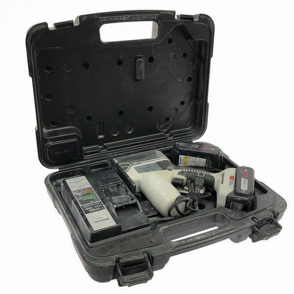 ☆中古品☆Panasonic パナソニック 14.4V 充電角穴カッター EZ4543 バッテリ2個(14.4V4.2Ah) 充電器 ケース 充電式ボードカッター134195 - 2