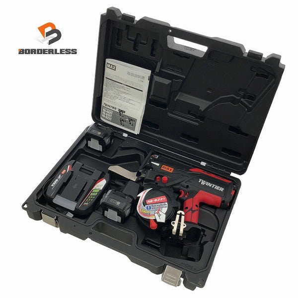 ☆未使用品☆ MAX マックス 14.4V 鉄筋結束機 リバータイア RB-822T-B2C/1450A フルセット ツインタイア/TWINTIER134736 - 1