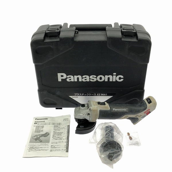 ☆中古品☆Panasonic パナソニック 14.4V/18V 100mm 充電ディスクグラインダー100 EZ46A1 本体＋ケース付 充電式 コードレス - 3