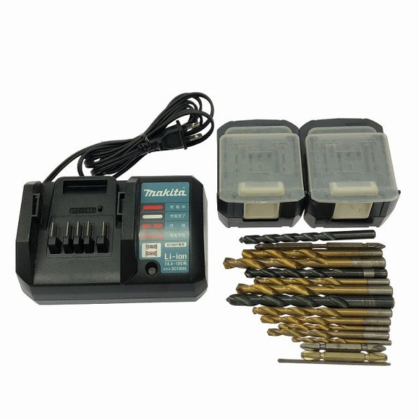 ☆中古品☆makita マキタ 14.4V 充電式震動ドライバドリル M850DWX バッテリ2個(1.1Ah) 充電器 ケース付 振動ドライバドリル130995 - 9