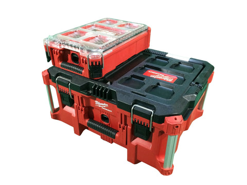 ☆中古品 2点セット☆Milwaukee ミルウォーキー PACKOUT ツールボックス(Lサイズ) コンパクトオーガナイザー123264 - 0