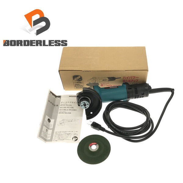 ☆未使用品☆makita マキタ 100V 125mm ディスクグラインダー モデル 9535B 本体+パーツ コード式 ディスクサンダー 研磨 研削 切削127909 - 1