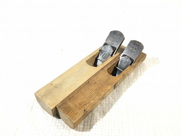 ☆中古品7丁セット☆内丸鉋1個 旭山　外丸鉋2個 健　台直し鉋1個 和彦　反り鉋3個 土牛 廣治 近廣　かんな カンナ 大工道具131769 - 5