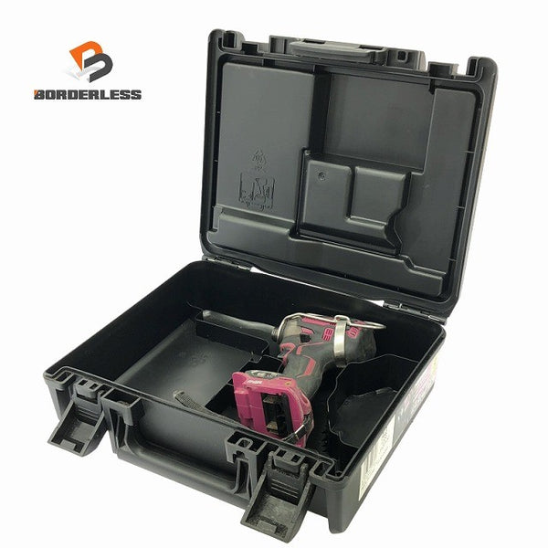 ☆中古品☆HiKOKI ハイコーキ 14.4V コードレスインパクトドライバー WH14DDL2 赤 本体＋ケース付 充電式 バッテリー式 旧日立工機132744 - 1