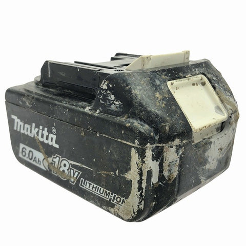 ☆中古品☆ makita マキタ 18V 6.0Ah 純正リチウムイオンバッテリー BL1860B 急速 LITHIUM-ION 雪/飛行機マーク123841 - 0