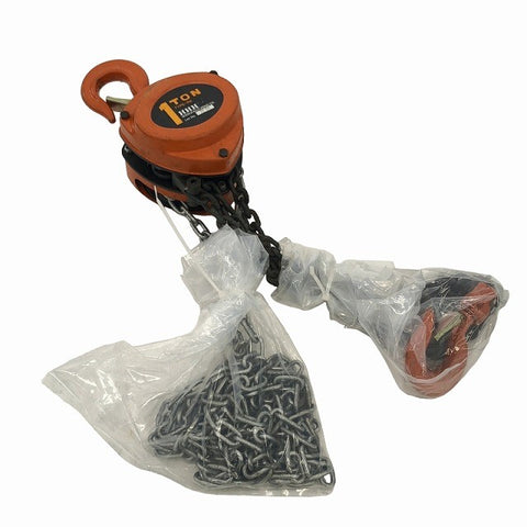 ☆中古品☆HHH スリーエッチ チェーンブロック TYPE-R2 荷重1ton チェンブロック 荷揚げ機 吊り具118894 - 0