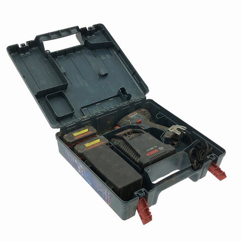 ☆中古品☆BOSCH ボッシュ 18V コードレスインパクトドライバー/レンチ GDX18V-LI バッテリ2個(18V2.6AH) 充電器 ケース付 充電式125664 - 0