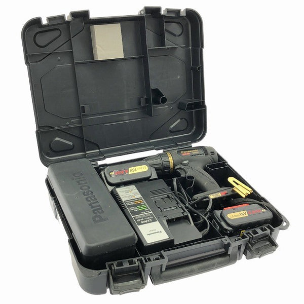 ☆中古品 限定色 Panasonic パナソニック 14.4V/18V 充電ドリルドライバー EZ74A1LS2GT1 黒金 フルセット 充電式ドライバドリル137670 - 2