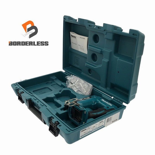 ☆未使用品☆makita マキタ 18V 充電タッカー ST312DZK 本体＋ケース付 ステープル幅 CT線12mm コードレス バッテリー式 電動工具129529 - 1