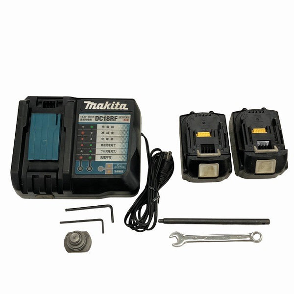 ☆中古品☆makita マキタ 18V 充電式パンチャー PP200D バッテリー2個(18V 6.0Ah) 充電器 ケース ダイス付134424 - 9
