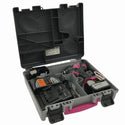 ☆中古品☆HITACHI 日立工機 14.4V コードレスインパクトドライバー WH14DSL2(2LSCK)(R) 赤 バッテリ2個 充電器 ケース 充電式136900 - 2