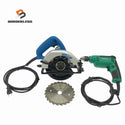 ☆比較的綺麗 100V工具2点☆makita マキタ 6.5mm 高速ドリル RYOBI リョービ 丸ノコ MW-46A コード式 DIY 電動工具136847 - 1