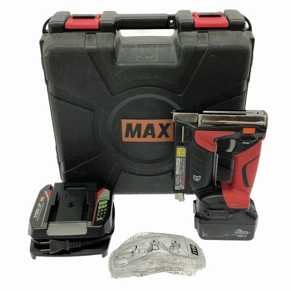 ☆比較的綺麗です☆MAX マックス DC14.4V/18V バッテリタッカ TG-ZB2 バッテリ(18V 5.0Ah) 充電器付き 電動工具134343 - 3