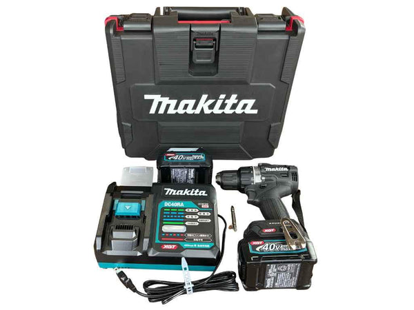 ☆未使用品☆makita マキタ 40Vmax 充電式ドライバドリル DF002GRDXB バッテリー2個(2.5Ah) 充電器 ケース付 ドリルドライバー - 3