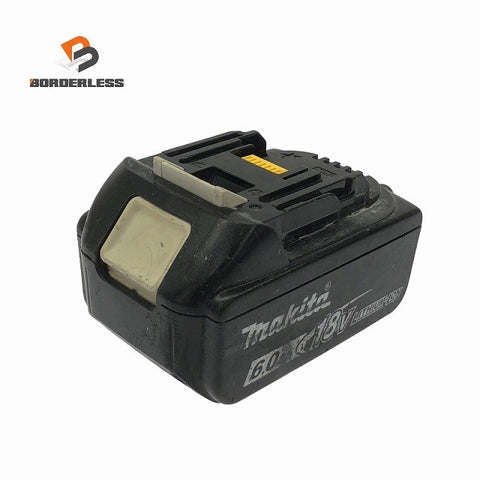 ☆中古品☆makita マキタ 18V 6.0Ah 純正 リチウムイオンバッテリー BL1860B 残量表示付 リチウムイオン電池 蓄電池 充電池125831