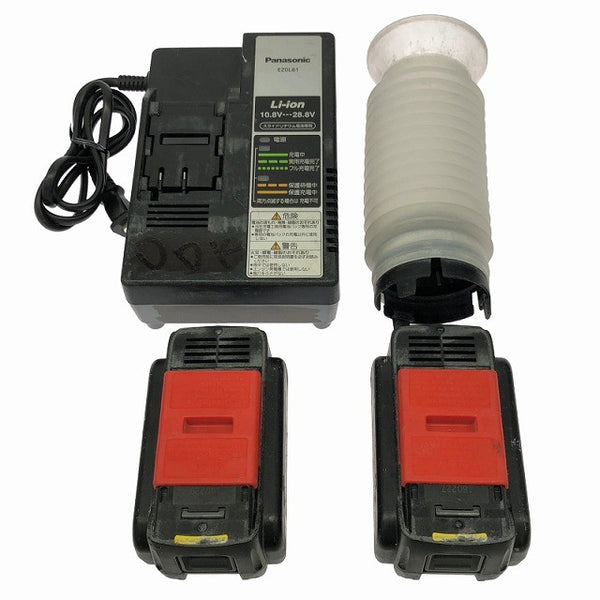 ☆中古品☆Panasonic パナソニック 14.4V/18V 充電マルチハンマードリル EZ78A1LJ2G-B バッテリ2個(18V 5.0Ah)充電器 ケース付137223 - 9