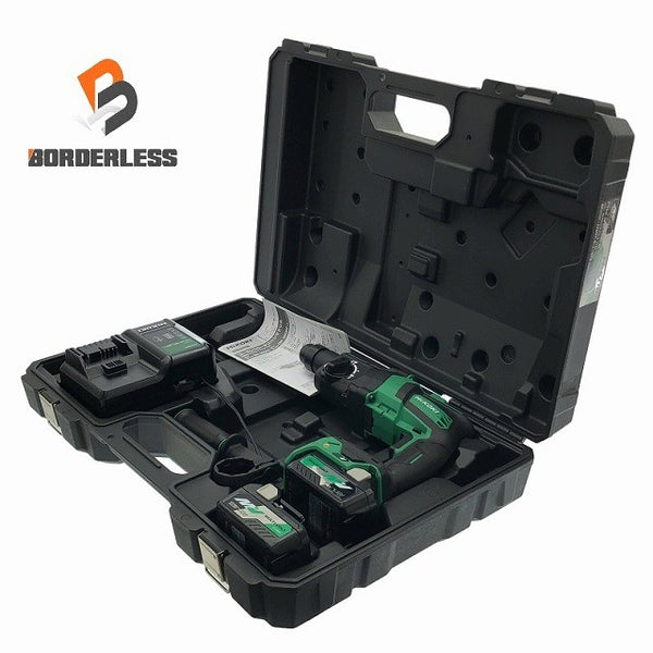 ☆未使用品☆ HIKOKI ハイコーキ 28mm 36V コードレスロータリハンマドリル DH36DPE(2XP) バッテリ2個 充電器 ケース付 116569 - 1