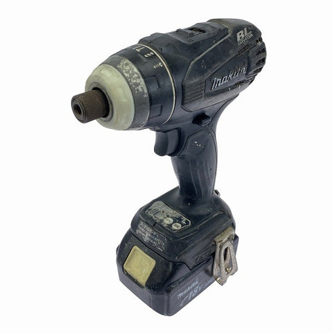 ☆中古品☆makita マキタ 18V 充電式4モードインパクトドライバー TP141D 黒 バッテリ1個(18V4.0Ah)付 コードレス120212 - 0