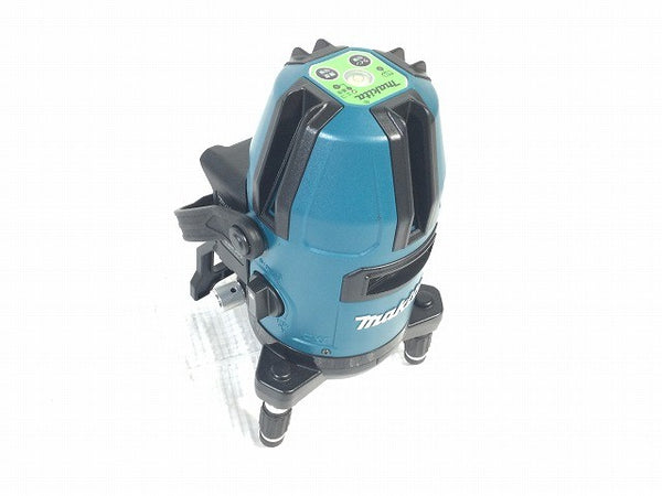 ☆美品※バッテリ別売り☆makita マキタ 10.8V 充電式屋内 屋外兼用 レーザー墨出し器 SK40GD 三脚 受光器 パーツ ケース付 測定器118612 - 3