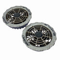 ☆中古品☆BURTLE バートル 空調作業服用バッテリー AC08-22V ファンユニット AC370/371 充電ケーブルセット 暑さ対策 - 4