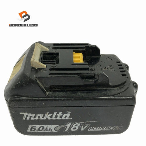 ☆中古品☆makita マキタ 18V 6.0Ah 純正 リチウムイオンバッテリー BL1860B 残量表示付 リチウムイオン電池134130
