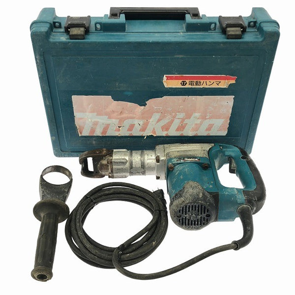 ☆中古品☆ makita マキタ 100V 電動ハンマー HM0830 本体+パーツ+ケース 斫り/ハツリ/はつり137060 - 3