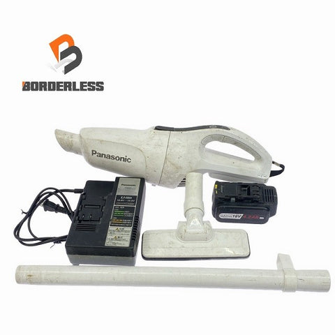 ☆中古品☆Panasonic パナソニック 14.4V/18V 工事用充電クリーナー EZ37A3 バッテリー(18V 4.2Ah) 充電器付き 掃除 コードレス