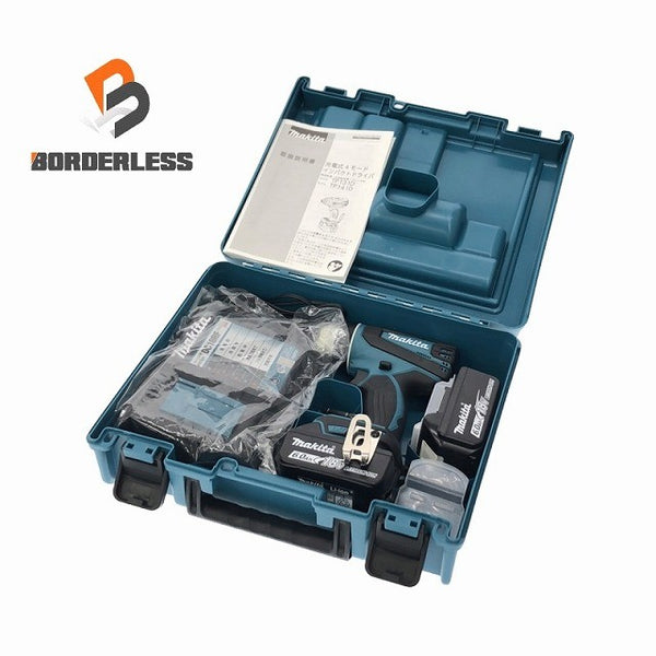 ☆未使用品☆makita マキタ 18V 4モードインパクトドライバー TP141DRGX バッテリ2個(18V6.0Ah) 充電器 ケース付 ※コメントあり118554 - 1