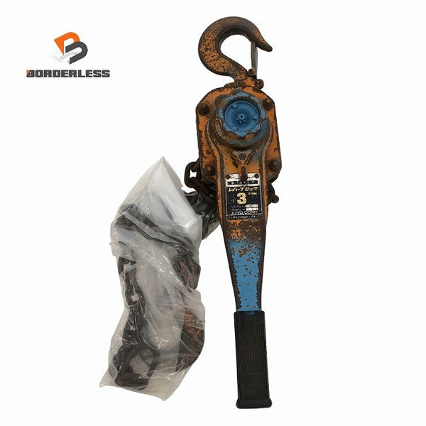 ☆中古品 ☆KITO キトー レバーブロック L5形 LB032 荷重3.2ton 揚程1.5m レバーホイスト ガッチャ 荷締め 荷揚げ131861 - 1
