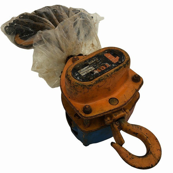 ☆中古品2個セット☆KITO キトー チェーンブロック M3形 CB010 荷重1.0ton/1ton 揚程2.5m 手動式 チェンブロック 吊り具 荷揚げ機136342 - 5