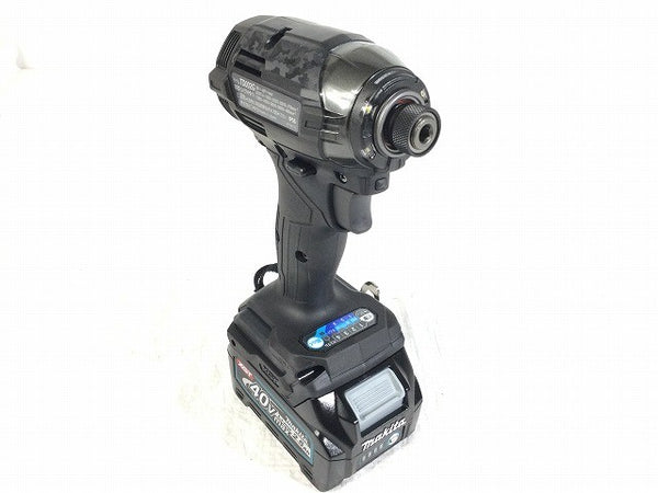 ☆未使用品☆makita マキタ 40Vmax 充電式インパクトドライバー TD002GRDXB 黒/ブラック バッテリ2個(2.5Ah) 充電器 ケース135561 - 6