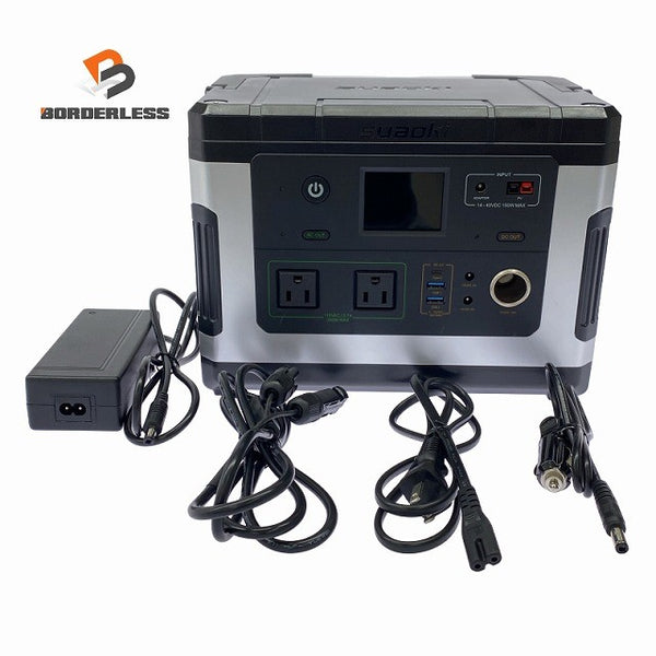 ☆比較的綺麗☆Suaoki スアオキ ポータブル電源 G500 容量500Wh 出力:300W 付属品あり 防災グッズ アウトドア キャンプ131218 - 1