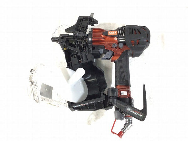 ☆未使用品☆ MAX マックス 65mm 高圧釘打機スーパーネイラ HN-65N4(D)-R AEROSTAR/エアロスター マイスターレッド135087 - 8