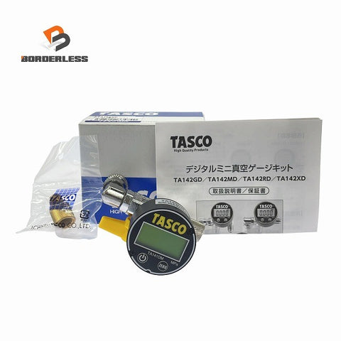 ☆未使用品☆TASCO タスコ デジタルミニ真空ゲージキット STA142XD デジタルミニ連成計(TA141DM) デジタル式 圧力計 真空ポンプ用132198