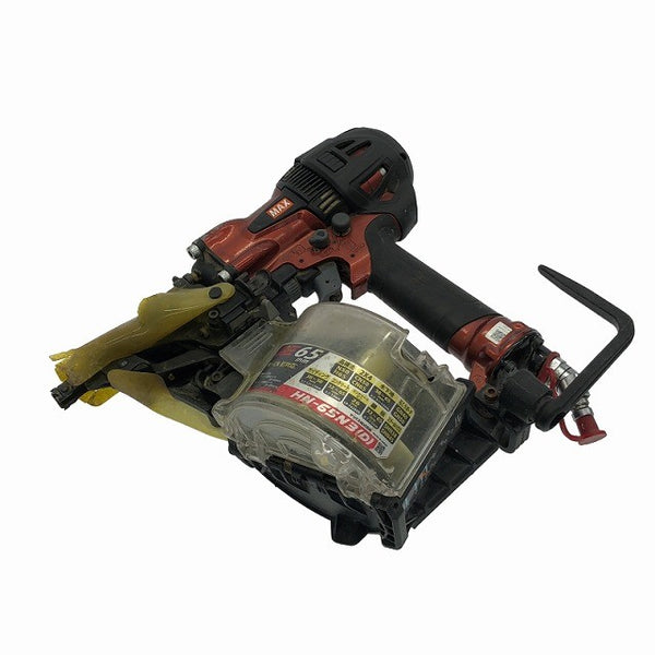 ☆比較的綺麗☆MAX マックス 65mm 高圧 エア釘打機 HN-65N3 ( D ) -R ケース付 スーパーネイラ エアー釘打ち機 エアーツール - 4