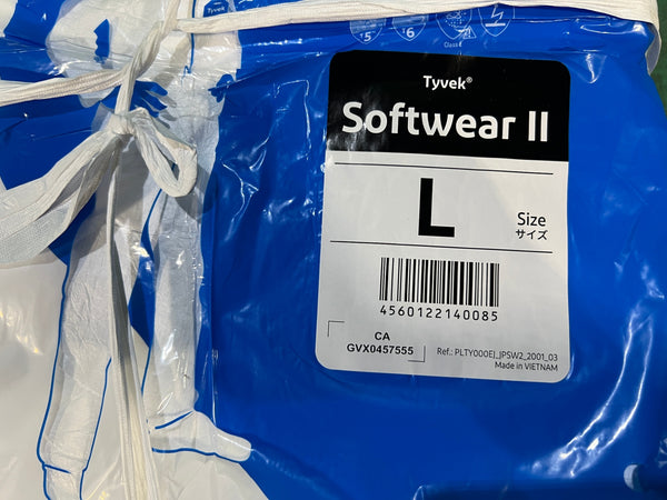 ☆未使用品☆DUPONT デュポン 化学防護服 Tyvek タイベックソフトウェア2型 Lサイズ ホワイト/白 70枚入129939 - 4